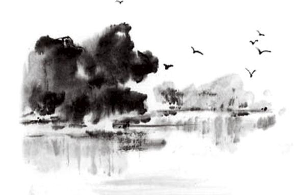 【PNG素材网-png.mixinnet.cn】水墨山水画