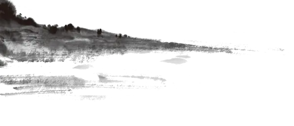 【PNG素材网-png.mixinnet.cn】水墨山水画墨迹