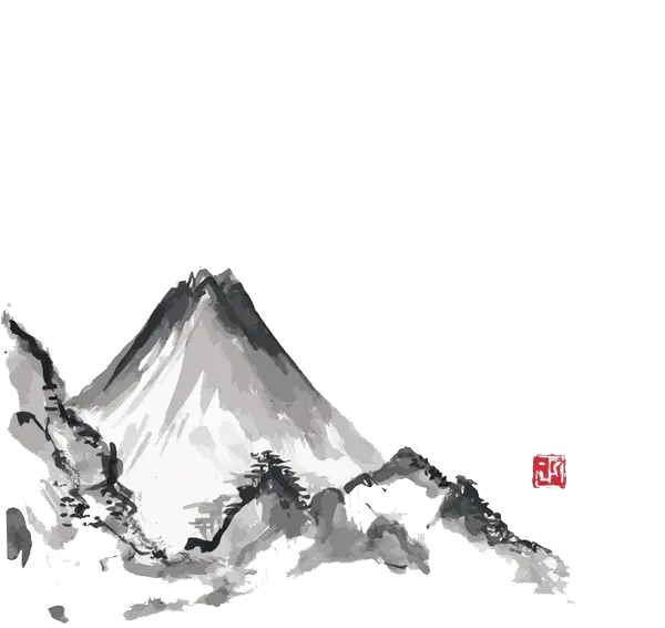 【PNG素材网-png.mixinnet.cn】水墨山峰