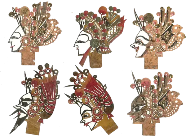 【PNG素材网-png.mixinnet.cn】中国风皮影头像元素