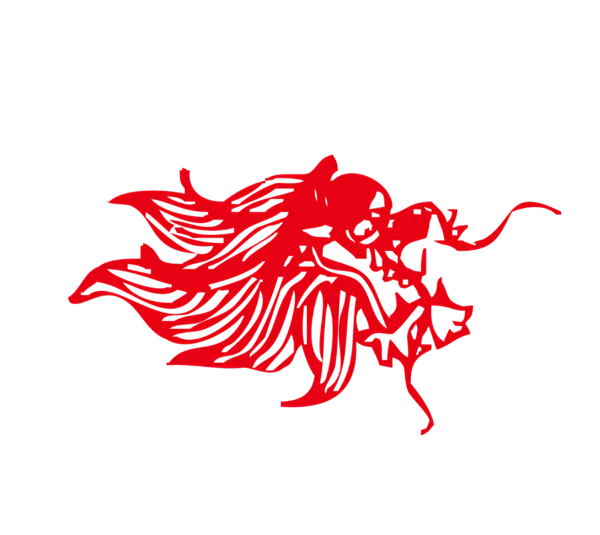 【PNG素材网-png.mixinnet.cn】二月二龙抬头卡通装饰中国龙海报