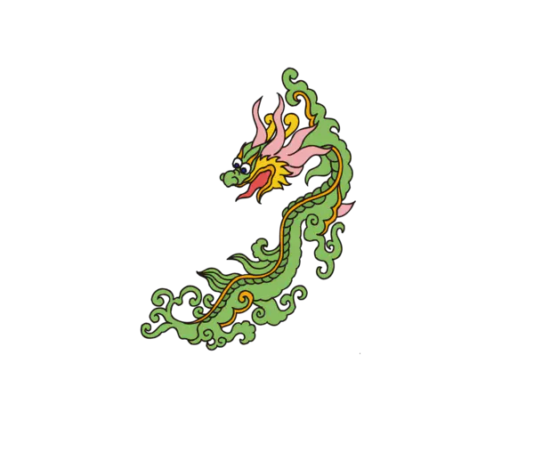 【PNG素材网-png.mixinnet.cn】二月二龙抬头卡通装饰中国龙海报
