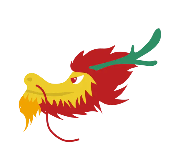 【PNG素材网-png.mixinnet.cn】二月二龙抬头卡通装饰中国龙海报