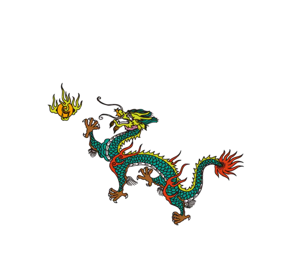 【PNG素材网-png.mixinnet.cn】二月二龙抬头卡通装饰中国龙海报