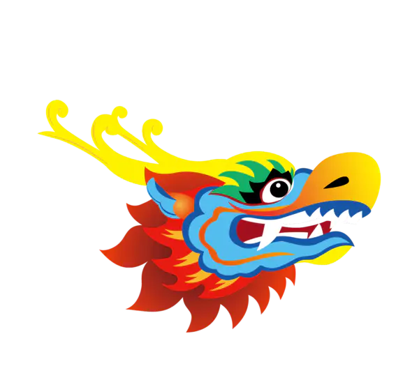 【PNG素材网-png.mixinnet.cn】二月二龙抬头卡通装饰中国龙海报