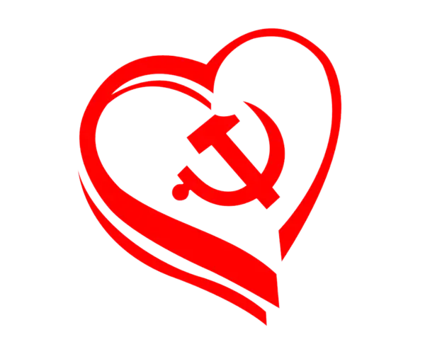 【PNG素材网-png.mixinnet.cn】中国红风格矢量党标镰刀装饰矢量图片