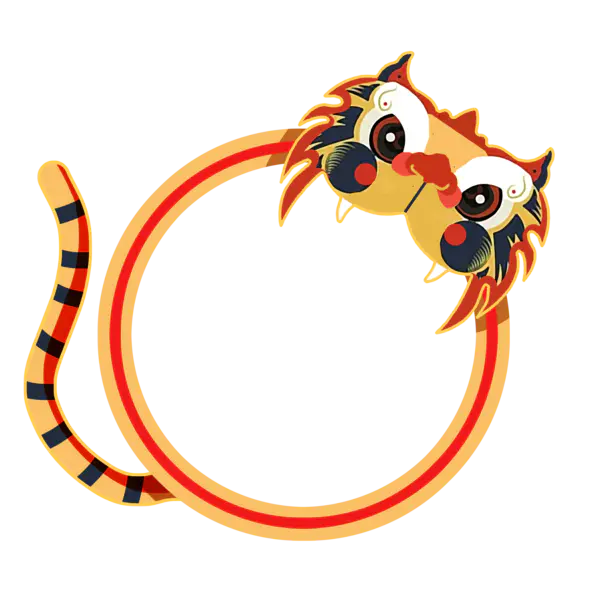 【PNG素材网-png.mixinnet.cn】虎年边框PNG图片素材[3000x3000]