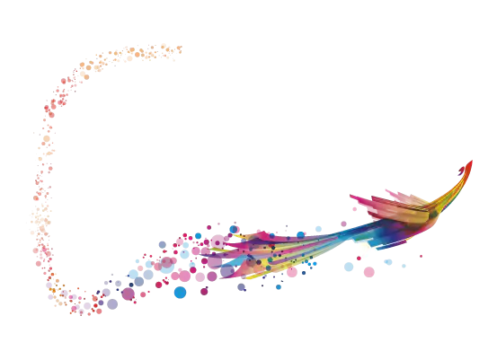 【PNG素材网-png.mixinnet.cn】带火的抽象火凤凰（553x391）