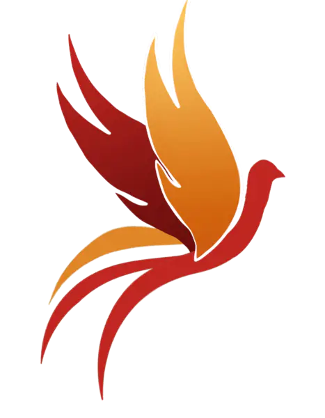 【PNG素材网-png.mixinnet.cn】带火的抽象火凤凰（810x1040）