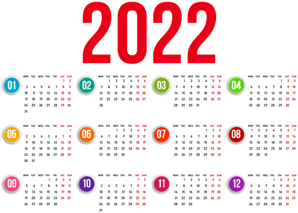 【PNG素材网-png.mixinnet.cn】2022日历