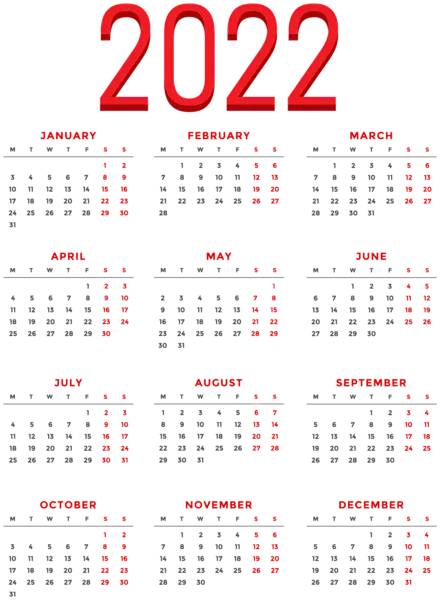 【PNG素材网-png.mixinnet.cn】2022日历