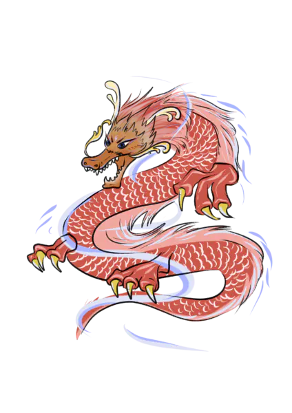 【PNG素材网-png.mixinnet.cn】2480x3507水墨龙龙纹PNG素材