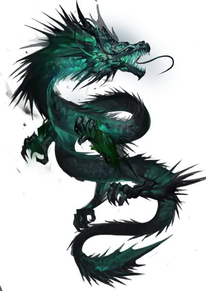 【PNG素材网-png.mixinnet.cn】568x800水墨龙龙纹PNG素材