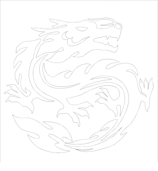 【PNG素材网-png.mixinnet.cn】龙结构图
