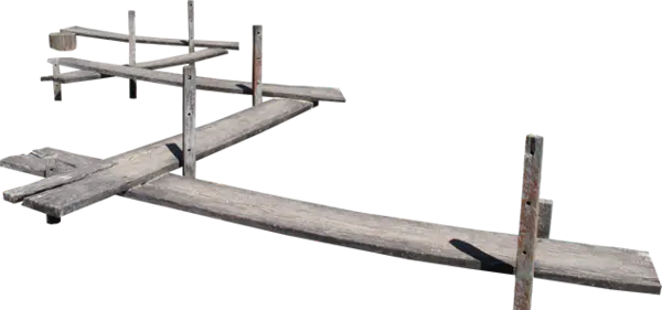 【PNG素材网-png.mixinnet.cn】木板道路免抠图