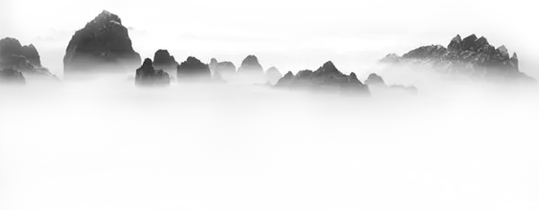 【PNG素材网-png.mixinnet.cn】云雾中的水墨山川免抠图