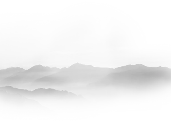 【PNG素材网-png.mixinnet.cn】淡雅灰水墨山川高清免抠图