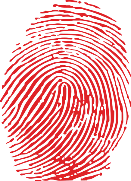 【PNG素材网-png.mixinnet.cn】红色指纹