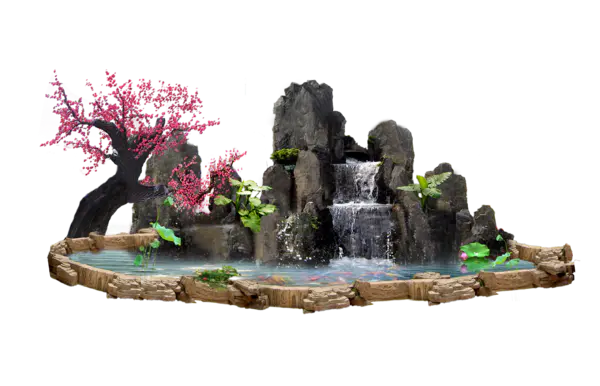 【PNG素材网-png.mixinnet.cn】园林塑石假山