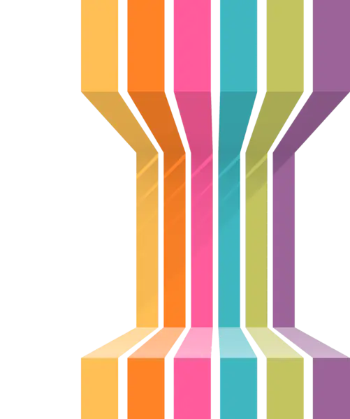 【PNG素材网-png.mixinnet.cn】彩色竖条纹