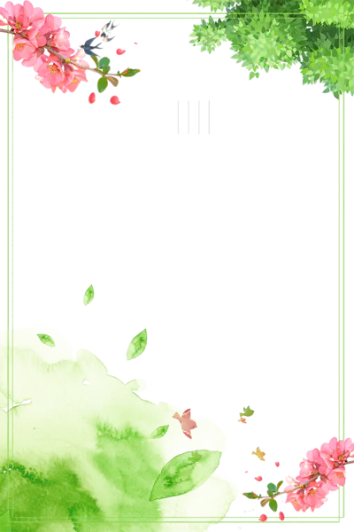 【PNG素材网-png.mixinnet.cn】二十四节气之春分春季风景边