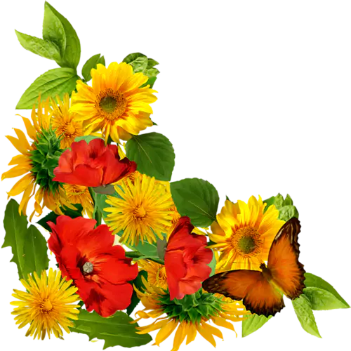 【PNG素材网-png.mixinnet.cn】png装饰花饰角【21】