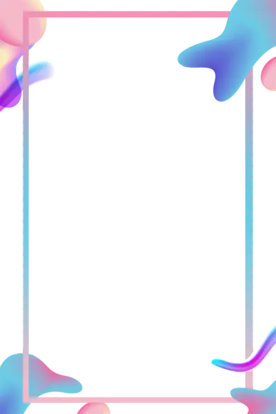 【PNG素材网-png.mixinnet.cn】618狂欢节渐变流体小清新边(800x1200)