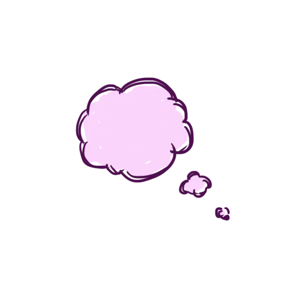 【PNG素材网-png.mixinnet.cn】紫色思考气泡