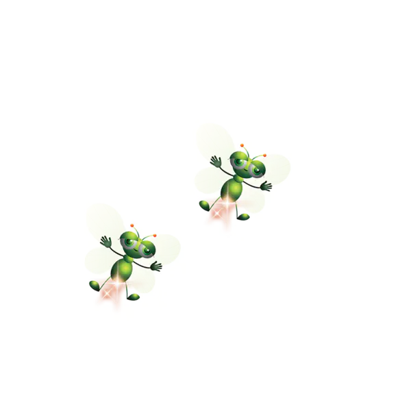 【PNG素材网-png.mixinnet.cn】发光的萤火虫图片