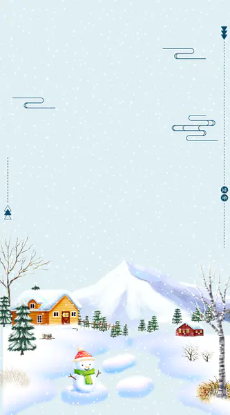 【PNG素材网-png.mixinnet.cn】小清新雪天背景图背景