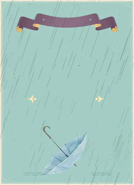 【PNG素材网-png.mixinnet.cn】下雨天气雨伞标签海报背景背景