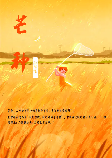 【PNG素材网-png.mixinnet.cn】二十四节气——芒种背景