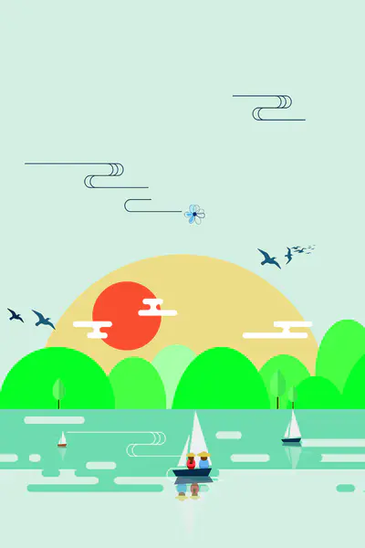 【PNG素材网-png.mixinnet.cn】春天踏青旅游背景