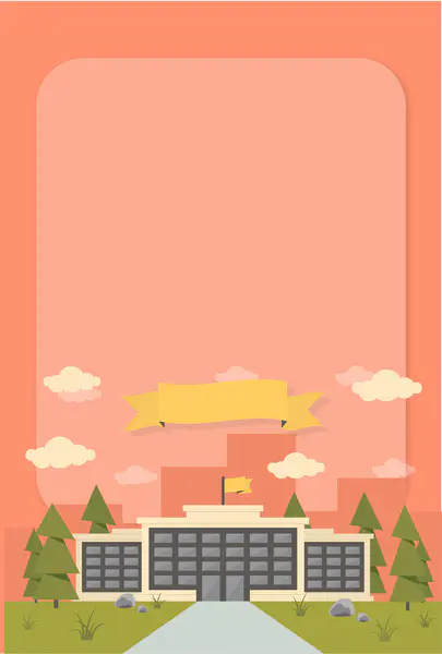 【觅图网-pic.51mitu.com】卡通开学季重返校园海报矢量背景背景