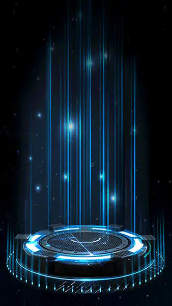 【PNG素材网-png.mixinnet.cn】蓝色色企业会议舞台光束背景[1080x1920]