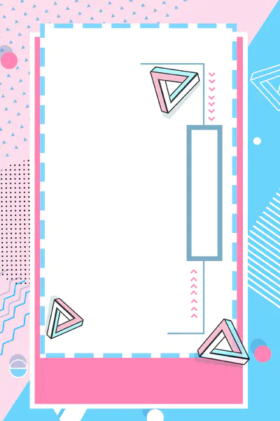 【觅图网-pic.51mitu.com】粉红色几何科技边框背景（2100x3150）