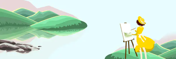 【觅图网-pic.51mitu.com】二十四节气立春绿色简约手绘banner背景