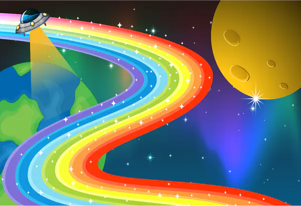 【PNG素材网-png.mixinnet.cn】卡通宇宙彩虹背景背景