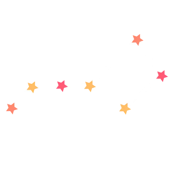 【PNG素材网-png.mixinnet.cn】卡通北斗七星