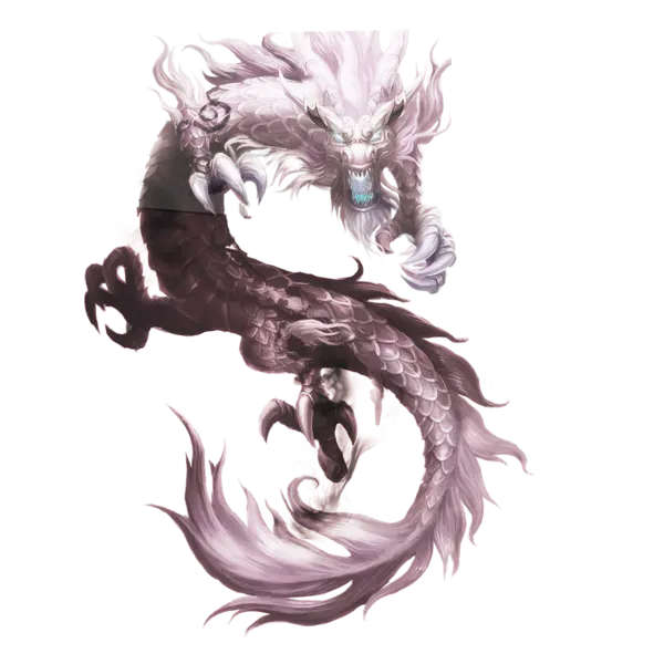 【PNG素材网-png.mixinnet.cn】灰色龙