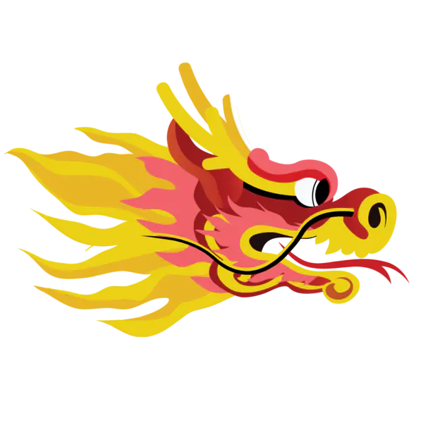 【PNG素材网-png.mixinnet.cn】二月二龙抬头卡通装饰中国龙海报