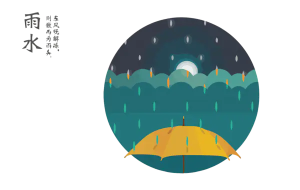 【PNG素材网-png.mixinnet.cn】矢量二十四节气雨水