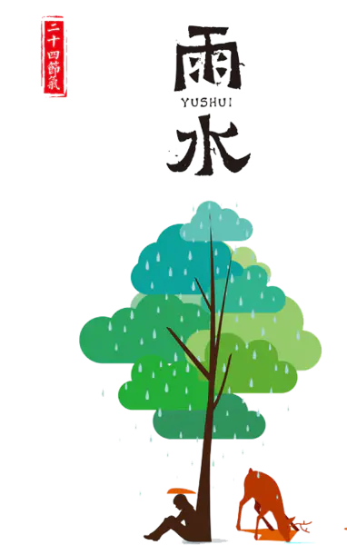 【PNG素材网-png.mixinnet.cn】二十四节气雨水