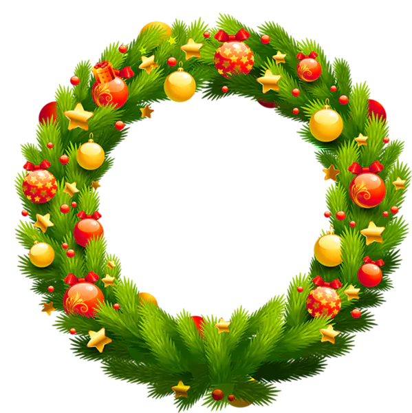 【PNG素材网-png.mixinnet.cn】圣诞彩环高清免抠图