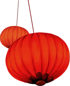 【PNG素材网-png.mixinnet.cn】传统大红灯笼免抠图