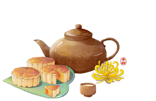 【PNG素材网-png.mixinnet.cn】中秋月饼