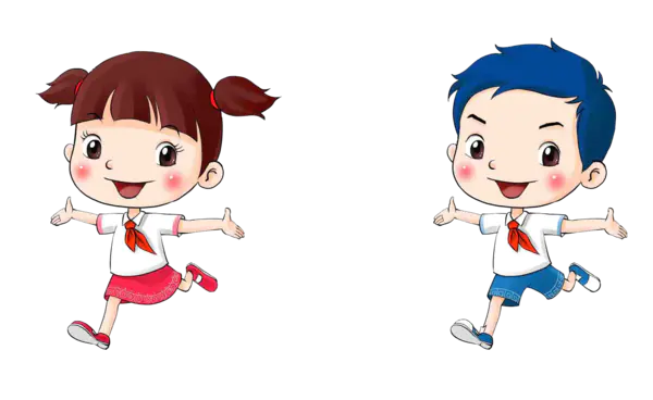 【PNG素材网-png.mixinnet.cn】奔跑的少先队员