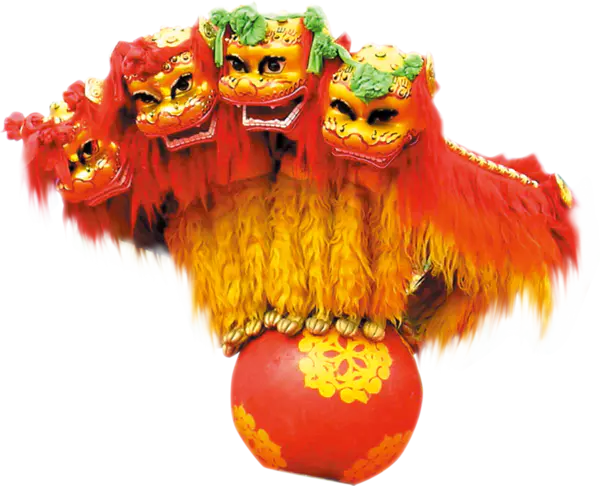 【PNG素材网-png.mixinnet.cn】玩狮子舞