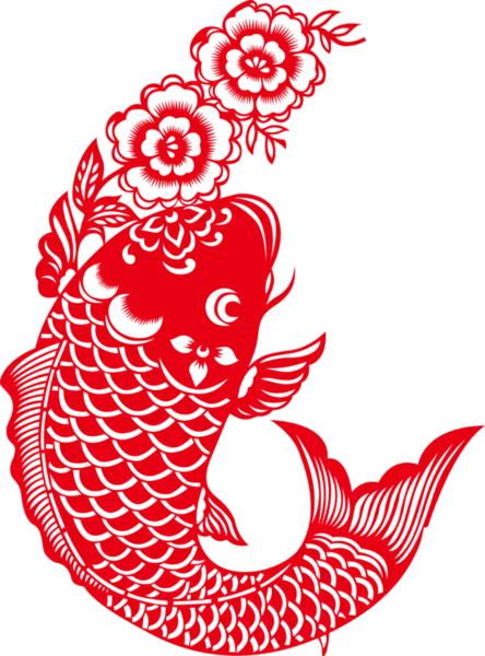 【PNG素材网-png.mixinnet.cn】年年有鱼贴纸