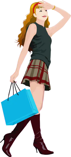 【觅图网-pic.51mitu.com】创意手绘太阳下的美女模特